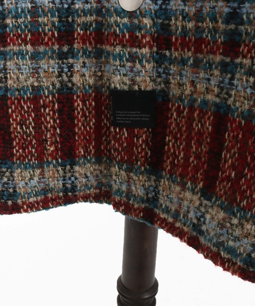 CAMBIO(カンビオ)の「mj10924-Boucle Check CPO Jacket ジャケット(その他アウター・メンズ・ブルー/ブラウン・M/L)」の6枚目の写真