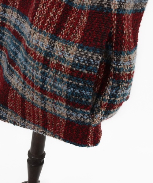 CAMBIO(カンビオ)の「mj10924-Boucle Check CPO Jacket ジャケット(その他アウター・メンズ・ブルー/ブラウン・M/L)」の3枚目の写真