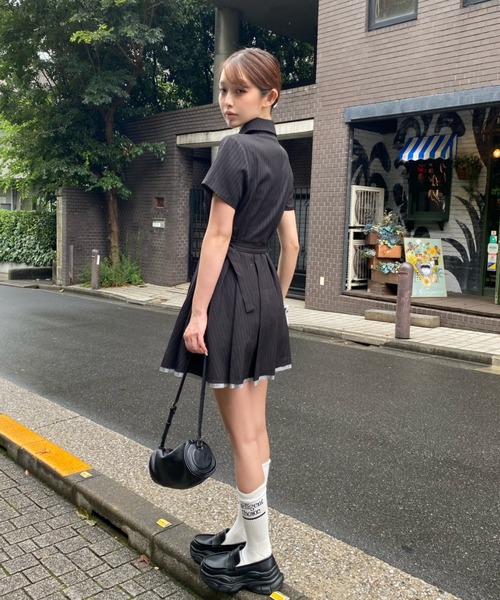 RAY CASSIN（レイカズン）の「スーツジャケットミニワンピース（ワンピース・レディース・ブラック系その他2/グレー/グレー系その他2・FREE）」の17枚目の写真