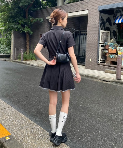 RAY CASSIN（レイカズン）の「スーツジャケットミニワンピース（ワンピース・レディース・ブラック系その他2/グレー/グレー系その他2・FREE）」の18枚目の写真