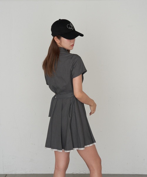 RAY CASSIN（レイカズン）の「スーツジャケットミニワンピース（ワンピース・レディース・ブラック系その他2/グレー/グレー系その他2・FREE）」の5枚目の写真