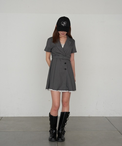 RAY CASSIN（レイカズン）の「スーツジャケットミニワンピース（ワンピース・レディース・ブラック系その他2/グレー/グレー系その他2・FREE）」の7枚目の写真