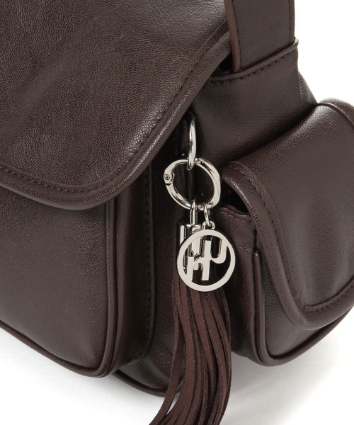 niko and...（ニコアンド）の「オリジナル6ポケットタッセルショルダーバッグ（ショルダーバッグ・レディース・ブラック/ベージュ/ダークブラウン・0）」の7枚目の写真