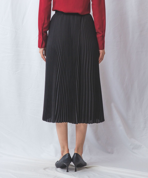 NARACAMICIE（ナラカミーチェ）の「【NARACAMICIE】ハイツイストシフォンプリーツパンツ（その他パンツ・レディース・ブラック・M/XL）」の5枚目の写真