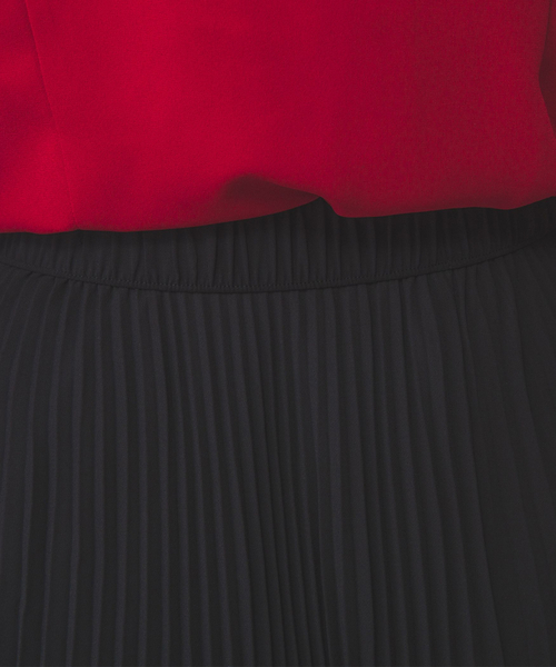 NARACAMICIE（ナラカミーチェ）の「【NARACAMICIE】ハイツイストシフォンプリーツパンツ（その他パンツ・レディース・ブラック・M/XL）」の7枚目の写真