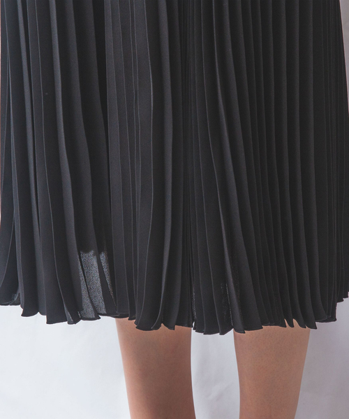 NARACAMICIE（ナラカミーチェ）の「【NARACAMICIE】ハイツイストシフォンプリーツパンツ（その他パンツ・レディース・ブラック・M/XL）」の8枚目の写真