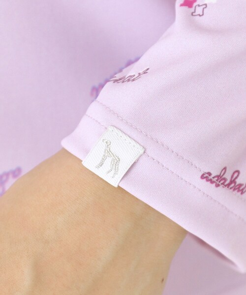 adabat（アダバット）の「【UVケア】千鳥小紋モックネックプルオーバー（Tシャツ/カットソー・レディース・ブラック系/ホワイト系1/パープル系1・38/40/36/42）」の15枚目の写真