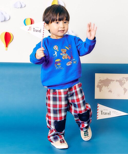 apres les cours（アプレレクール）の「tiny bear スリッポン（スニーカー・キッズ・ベージュ/ネイビー・14/15 /16/17/18）」の3枚目の写真