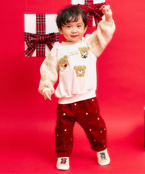 apres les cours（アプレレクール）の「tiny bear スリッポン（スニーカー・キッズ・ベージュ/ネイビー・14/15 /16/17/18）」の9枚目の写真