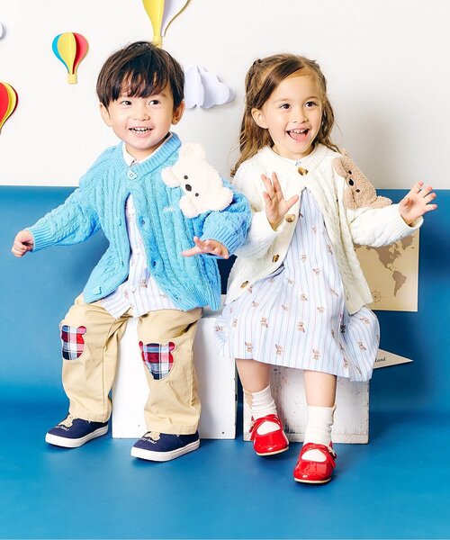 apres les cours（アプレレクール）の「tiny bear スリッポン（スニーカー・キッズ・ベージュ/ネイビー・14/15 /16/17/18）」の12枚目の写真