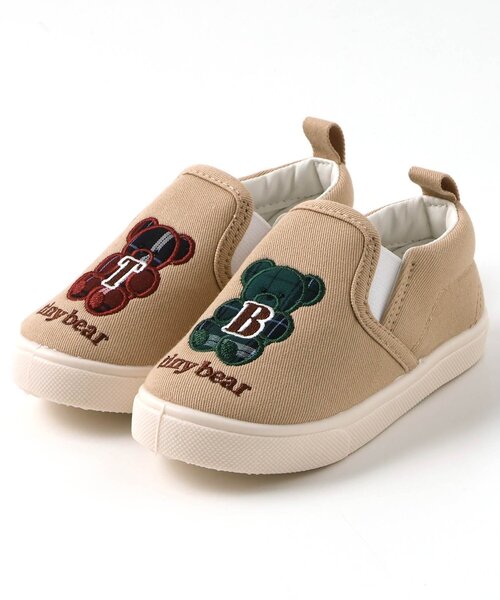 apres les cours（アプレレクール）の「tiny bear スリッポン（スニーカー・キッズ・ベージュ/ネイビー・14/15 /16/17/18）」の13枚目の写真