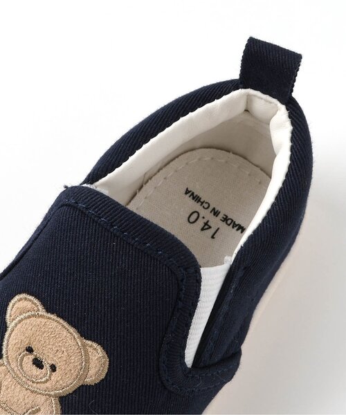 apres les cours（アプレレクール）の「tiny bear スリッポン（スニーカー・キッズ・ベージュ/ネイビー・14/15 /16/17/18）」の20枚目の写真