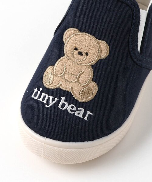apres les cours（アプレレクール）の「tiny bear スリッポン（スニーカー・キッズ・ベージュ/ネイビー・14/15 /16/17/18）」の21枚目の写真