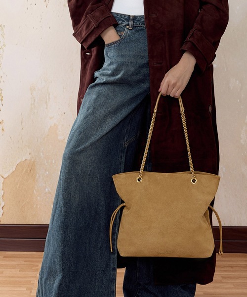 Charles&Keith ブレイドストラップダブルハンドルトートバッグ CHARLES ＆ KEITH（チャールズ&キース） ショルダーバッグ バッグ Arya