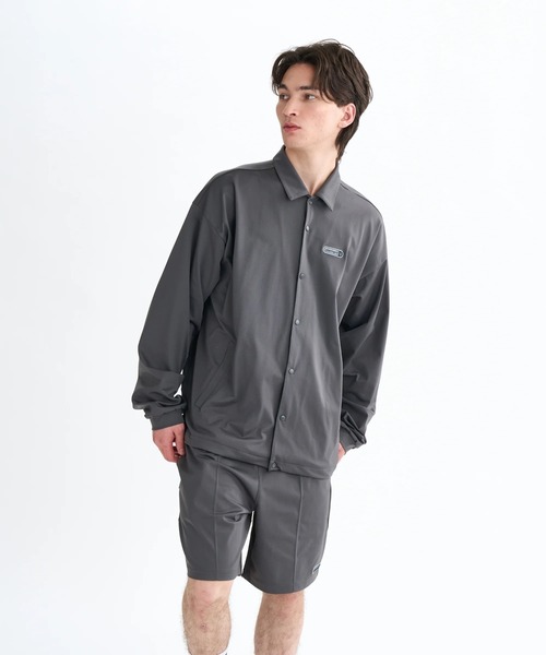 ELEMENT（エレメント）の「ELEMENT メンズ TREE COACH JACKET ジャケット 【2025年秋冬モデル】/エレメント速乾UVケアストレッチドローコード付きコーチジャケット（ブルゾン・メンズ・グレー/ホワイト・MEDIUM/LARGE/X-LARGE）」の3枚目の写真