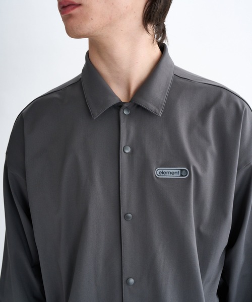 ELEMENT（エレメント）の「ELEMENT メンズ TREE COACH JACKET ジャケット 【2025年秋冬モデル】/エレメント速乾UVケアストレッチドローコード付きコーチジャケット（ブルゾン・メンズ・グレー/ホワイト・MEDIUM/LARGE/X-LARGE）」の14枚目の写真