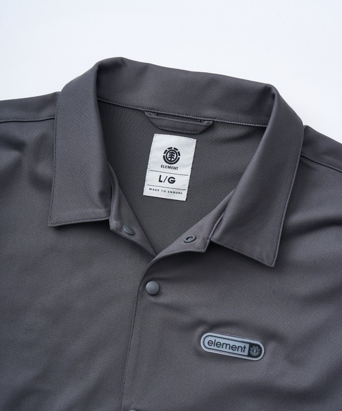 ELEMENT（エレメント）の「ELEMENT メンズ TREE COACH JACKET ジャケット 【2025年秋冬モデル】/エレメント速乾UVケアストレッチドローコード付きコーチジャケット（ブルゾン・メンズ・グレー/ホワイト・MEDIUM/LARGE/X-LARGE）」の10枚目の写真