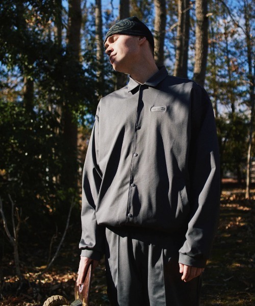 ELEMENT（エレメント）の「ELEMENT メンズ TREE COACH JACKET ジャケット 【2025年秋冬モデル】/エレメント速乾UVケアストレッチドローコード付きコーチジャケット（ブルゾン・メンズ・グレー/ホワイト・MEDIUM/LARGE/X-LARGE）」の9枚目の写真
