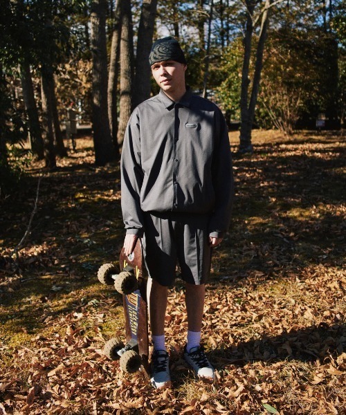 ELEMENT（エレメント）の「ELEMENT メンズ TREE COACH JACKET ジャケット 【2025年秋冬モデル】/エレメント速乾UVケアストレッチドローコード付きコーチジャケット（ブルゾン・メンズ・グレー/ホワイト・MEDIUM/LARGE/X-LARGE）」の8枚目の写真