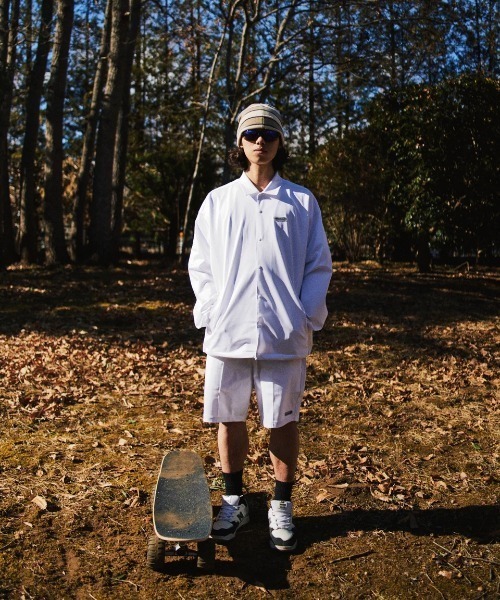 ELEMENT（エレメント）の「ELEMENT メンズ TREE COACH JACKET ジャケット 【2025年秋冬モデル】/エレメント速乾UVケアストレッチドローコード付きコーチジャケット（ブルゾン・メンズ・グレー/ホワイト・MEDIUM/LARGE/X-LARGE）」の5枚目の写真