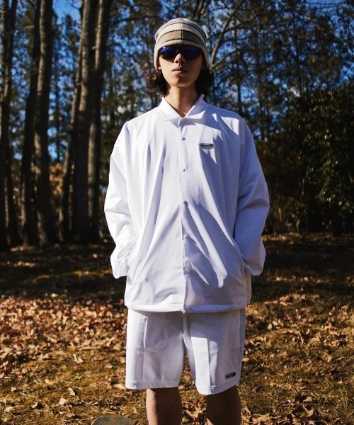 ELEMENT（エレメント）の「ELEMENT メンズ TREE COACH JACKET ジャケット 【2025年秋冬モデル】/エレメント速乾UVケアストレッチドローコード付きコーチジャケット（ブルゾン・メンズ・グレー/ホワイト・MEDIUM/LARGE/X-LARGE）」の4枚目の写真