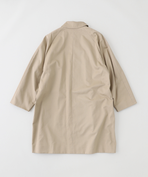 ATON（エイトン）の「ATON (エイトン) WEST POINT BALMACAAN COAT（ステンカラーコート・メンズ・ベージュ・4）」の2枚目の写真