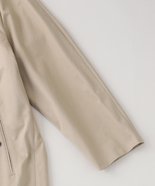 ATON（エイトン）の「ATON (エイトン) WEST POINT BALMACAAN COAT（ステンカラーコート・メンズ・ベージュ・4）」の3枚目の写真