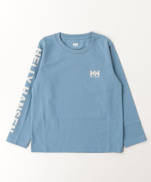HELLY HANSEN（ヘリーハンセン）の「【HELLY HANSEN】K L/S Letter Tee（Tシャツ/カットソー・キッズ・ブルー/ピンク・130/140/150）」の2枚目の写真