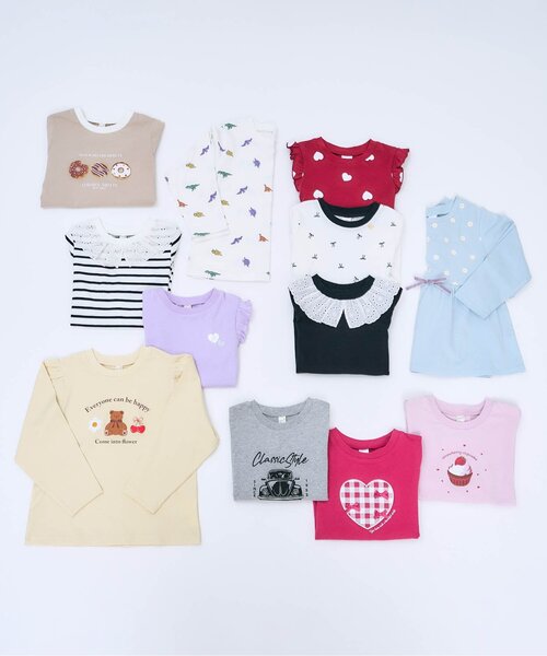 apres les cours(アプレレクール)の「【WEB限定】襟レースTシャツ/7days Style(Tシャツ/カットソー・キッズ・その他2/ラベンダー/ブラック/アイボリー・80/90/100/110/120/130/140)」の20枚目の写真