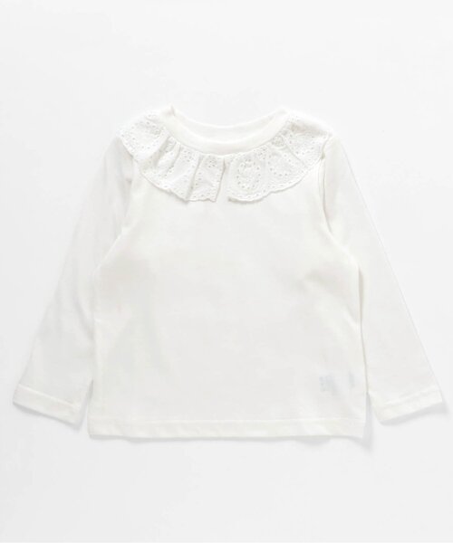 apres les cours(アプレレクール)の「【WEB限定】襟レースTシャツ/7days Style(Tシャツ/カットソー・キッズ・その他2/ラベンダー/ブラック/アイボリー・80/90/100/110/120/130/140)」の8枚目の写真