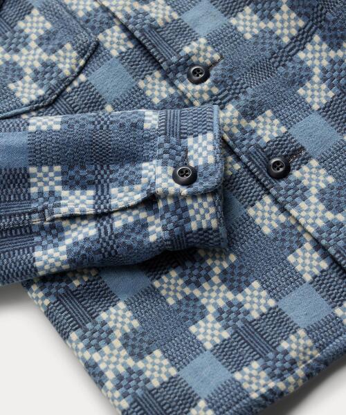 RRL(ダブル アール エル)の「パターン ジャカード オーバーシャツ(シャツ/ブラウス・メンズ・ブルー・XS/XL/S/M/L)」の3枚目の写真