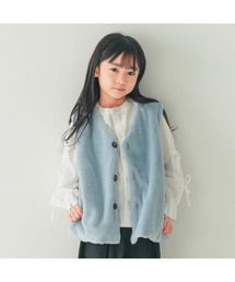 NHT（エヌエイチティー）の「エヌエイチティー ファー　ポケット付きベスト（ダウンベスト）」