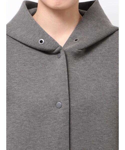 ELENDEEK（エレンディーク）の「タックヘムフーディ（パーカー・レディース・チャコールグレー/グレー/オフホワイト・FREE）」の5枚目の写真