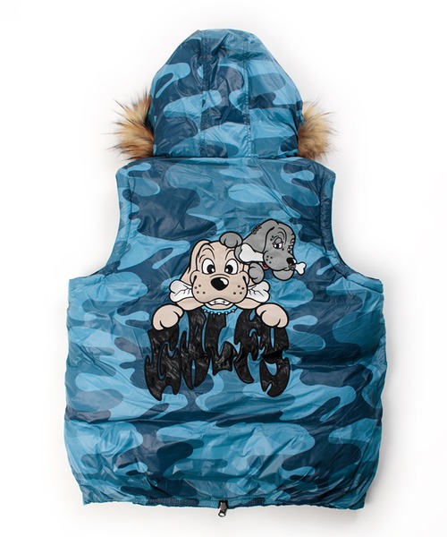 GALFY（ガルフィー）の「【GALFY/ガルフィー】パフパフレンジャーベスト /ファー取り外し可能（ベスト・メンズ・グリーン系その他/ブラック系その他/ブルー系その他・L/XL）」の9枚目の写真