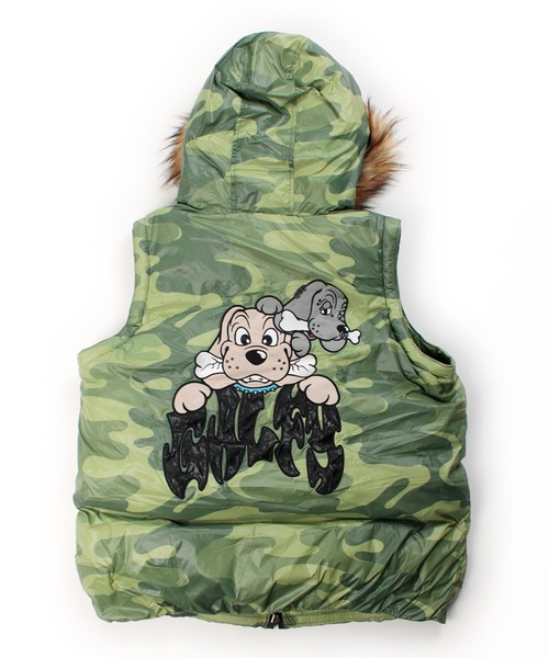 GALFY（ガルフィー）の「【GALFY/ガルフィー】パフパフレンジャーベスト /ファー取り外し可能（ベスト・メンズ・グリーン系その他/ブラック系その他/ブルー系その他・L/XL）」の8枚目の写真