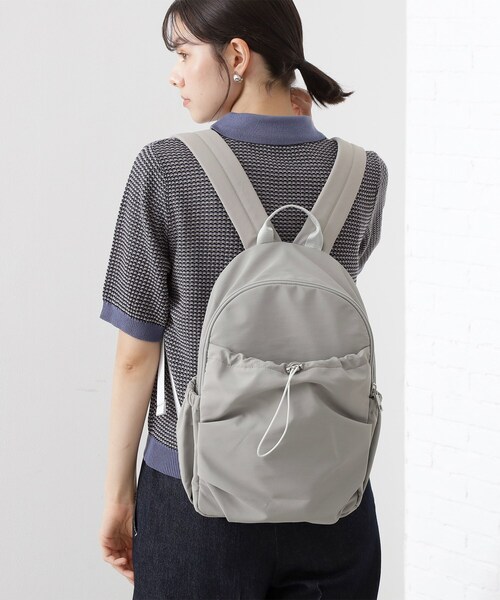 THE SHOP TK （ザ ショップ ティーケー ）の「ナイロンリュック（バックパック/リュック・レディース・ライトグレー/ブラック・00）」の2枚目の写真