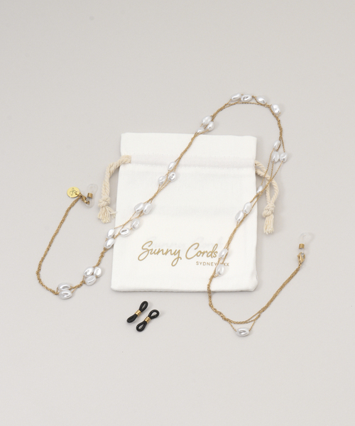 Sunny Cords/サニーコーズ】Pearly rain glasses chain（メガネ）｜AP