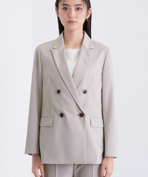 セール】【UVケア】ライトダブルジャケット（テーラードジャケット