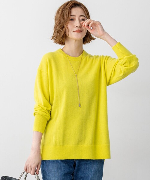 セール】【見上愛さん着用/Oggi・STORY掲載】ピュアカシミヤ クルー