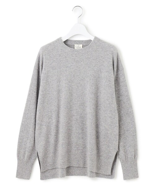 見上愛さん着用/Oggi・STORY掲載】ピュアカシミヤ クルーネック ニット