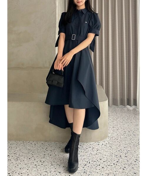 【POLO BCS コラボ】ヘムレイヤードシャツワンピース POLO BCS コラボ】ヘムレイヤードシャツワンピース（ワンピース