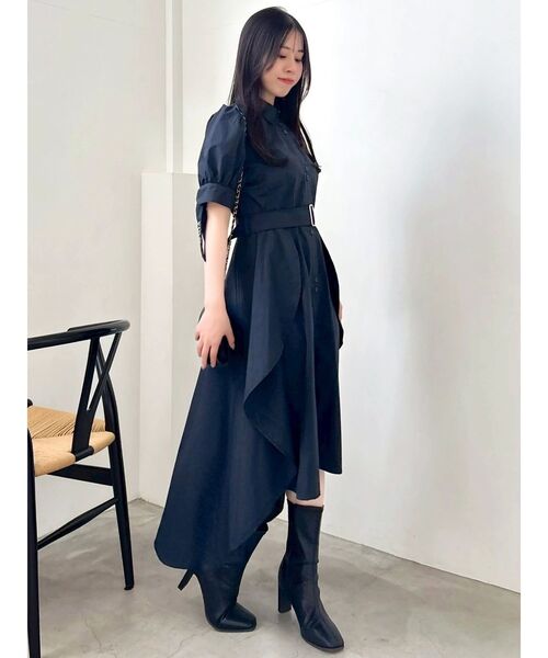 Sサイズ ヘムレイヤードシャツワンピース　dazzlin POLO BCSコラボ dazzlin POLO BCS コラボ ヘムレイヤードシャツワンピース
