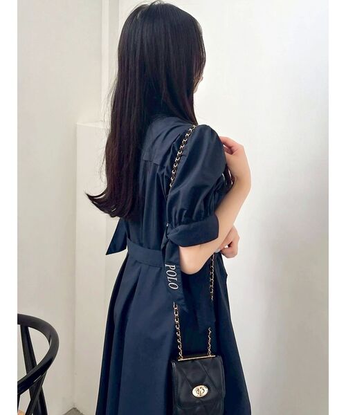 POLO BCS（ポロ ビーシーエス）の「【POLO BCS コラボ】ヘムレイヤードシャツワンピース（ワンピース・レディース・ブルー/ネイビー・MEDIUM/SMALL）」の22枚目の写真