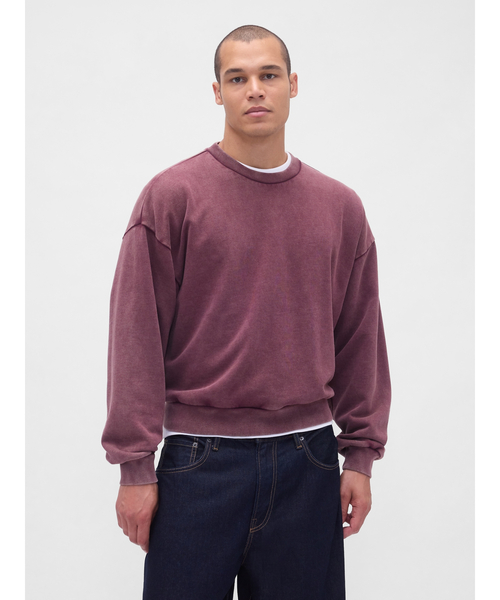 セール】ヘビーウェイト クロップド スウェットシャツ（スウェット