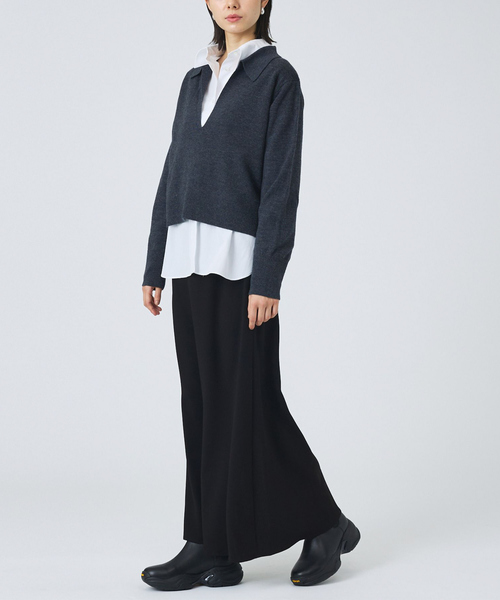 Au BANNISTER（オゥバニスター）の「【Vibram/ヴィブラムソール】サイドゴアブーツ（ブーツ・レディース・ブラック/ライトベージュ・S/M/L）」の3枚目の写真