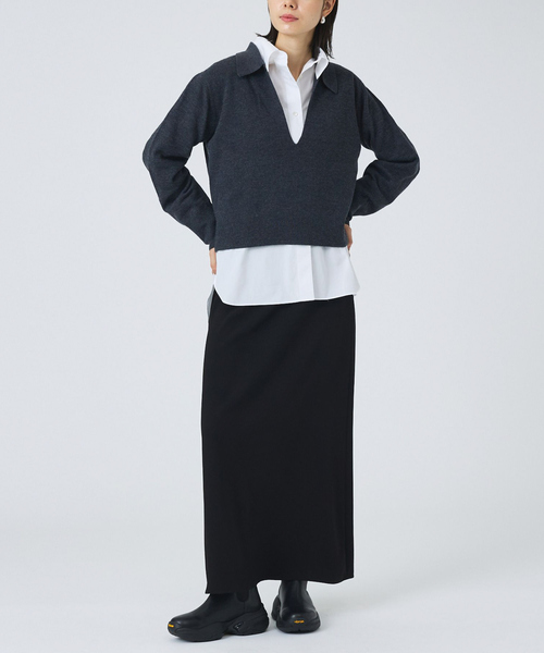 Au BANNISTER（オゥバニスター）の「【Vibram/ヴィブラムソール】サイドゴアブーツ（ブーツ・レディース・ブラック/ライトベージュ・S/M/L）」の4枚目の写真