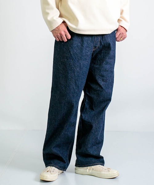 SPELLBOUND（スペルバウンド）の「[SPELLBOUND / スペルバウンド] 12oz生機セルヴィッジデニム 5Pワイドテーパード（デニムパンツ・メンズ・ワンウォッシュ・28inch/36inch/34inch/32inch/30inch）」の2枚目の写真