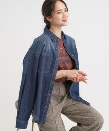 SHOO・LA・RUE | 【S-LL】大人のカジュアルコーデに こなれデニムシャツ(シャツ/ブラウス)