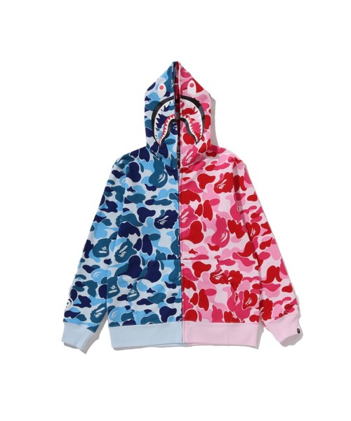 A BATHING APE（アベイシングエイプ）の「ABC CAMO MULTI SHARK ZIP HOODIE（パーカー・キッズ・ブルー/グリーン・150/160）」の2枚目の写真