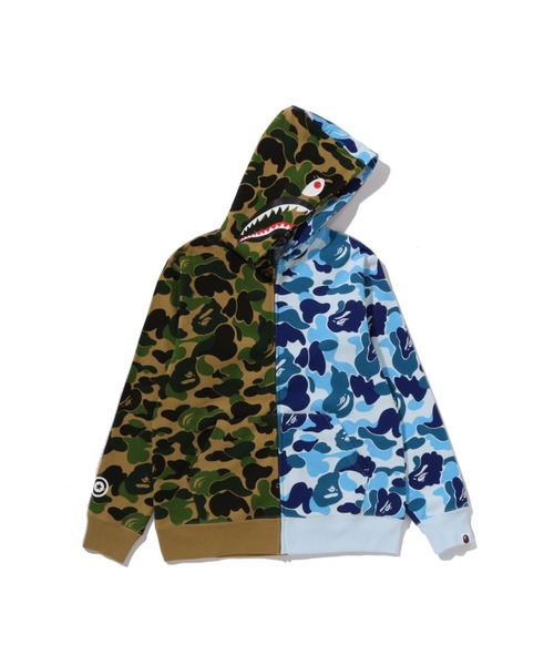 ☆希少☆A BATHING APE カモフラージュ パーカーセットアップ A BATHING APE パーカー GRADATION CAMO SHARK FULL ZIP HOODIE メンズ